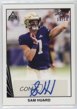 2021 Leaf Memories 1990 Base Black Spectrum 10/10 Sam Huard #BA-SH1 Auto 1b8