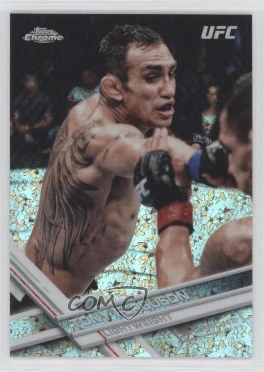 2017 Topps Chrome UFC Diamond Refractor Tony Ferguson #47 q3o
