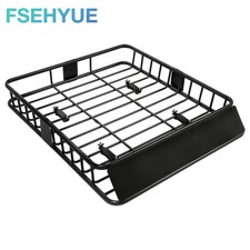 Universal Roof Rack Basket Car Luggage Carrier Steel Vehicle Cargo 64 For Suv