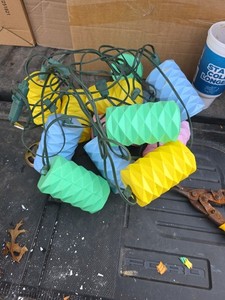 Lidco Riviera Patio Party Lanterns Working 14 Feet 7 Bulb