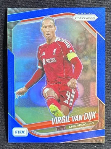 Virgil van Dijk 2025-26 Panini Prizm FIFA Blue Base 173/199 #103