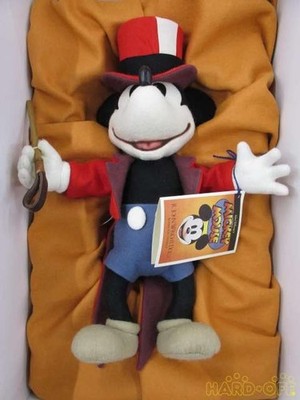 R. John Wright Mickey Mouse Circus Collection Molded Felt Plush Doll Figure 30cm