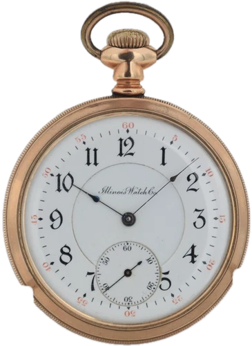 Antique 16s 1904 Illinois Scaled Shield 15 Jewel Pocket Watch 183 20 Year GF