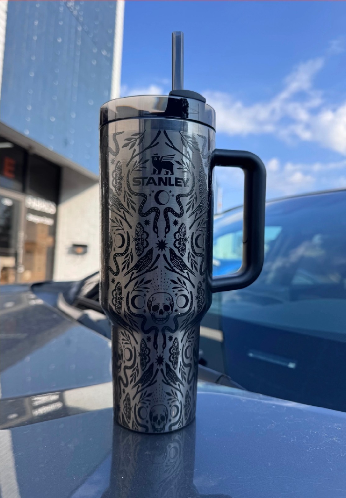 STANLEY Xmas Quencher H2.0 Flowstate 40oz Tumbler Deadly Damask IN HAND Gift