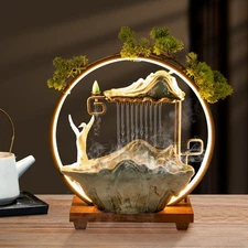 Tabletop Fountain Water Fountain With Pump Indoor Waterfall Fountain With Lights