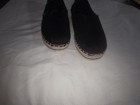 BOBS Skechers Shoes Slip On Sz 9.5 Black Canvas Breeze Jute Trim Memory Foam — photo 5