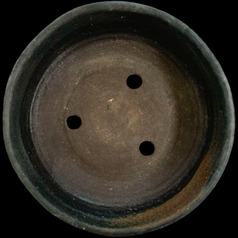 Olla Boesai Japonesa KOYO TOKONAME NAMAKO Esmaltada Redonda W5.9 pulgadas D5.9 pulgadas H1.9 pulgadas Foto 3 de 4