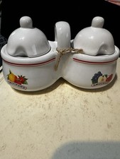 Vintage Smucker's Double Sided Jelly/Jam Condiment Jars with Lid's, Made In USA