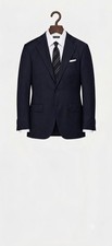 SUITSUPPLY Milano Suit 40R Navy Tailored Fit S150  s Wool E.Thomas Italy NWOT