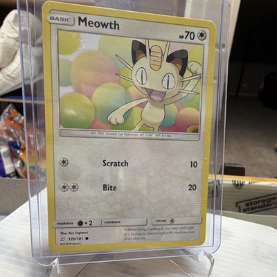 The Pokemon Company Meowth 125/181 SM Team Up Regular Common Basic EN 2019 70 HP