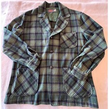 Classic Pendleton Wool Plaid Blazer Jacket 90s