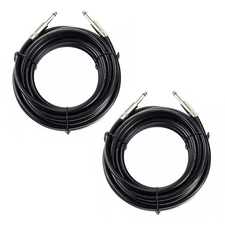 2PCS Professional 15 Feet 12 Gauge 1/4 Inch to 1/4 Inch Male Speaker Cables -...