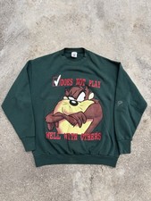 Taz Tasmanian Devil Vintage Sweatshirt Made USA Large Delta Tag