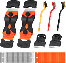 7 Pack Razor Blade Scraper Tool, Razor Scraper, with Extra 40Pcs Blade Scraper a