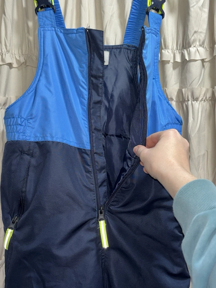 Champion Niños Talla S (8-10) Pantalones con tirantes de esquí para nieve Bolsillos con cremallera Correas ajustables Foto 4 de 4