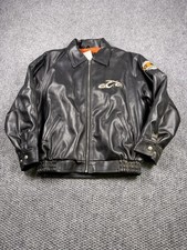 Orange County Choppers Jacket Boys 14-16 Black Motorcycle Biker Vinyl OCC Logo