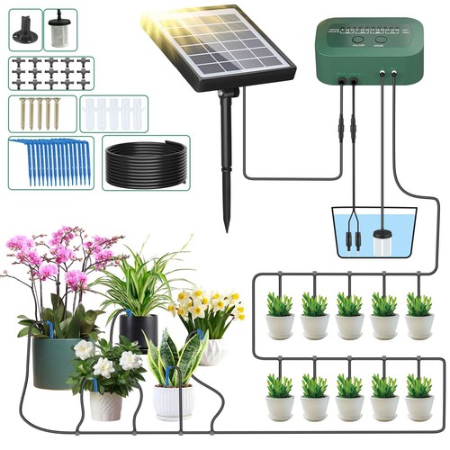 PChero Solar Irrigation System, Automatic Drip Irrigation System with Timer