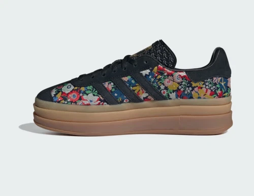 adidas Originals Gazelle Bold x Liberty London in Black and Floral Print UK 7 - Picture 5 of 13