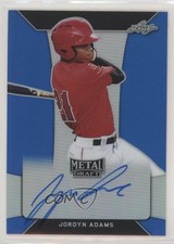 2018 Leaf Metal Draft Blue 28/35 Jordyn Adams #BA-JA2 Auto 2l4
