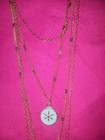 Claire's Necklace Set Gold Tone Moon Pendant - 4 layered Necklaces 1 Great Look — photo 6