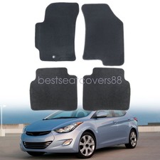 Fits 2011 2012 2013 2014 2015 Hyundai Elantra Full Set Floor Mats Carpet Black