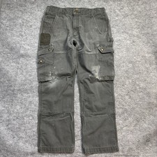 Carhartt Pants Mens 34x30 Double Knee Cargo Ripstop Relaxed Fit Work B342 MOS