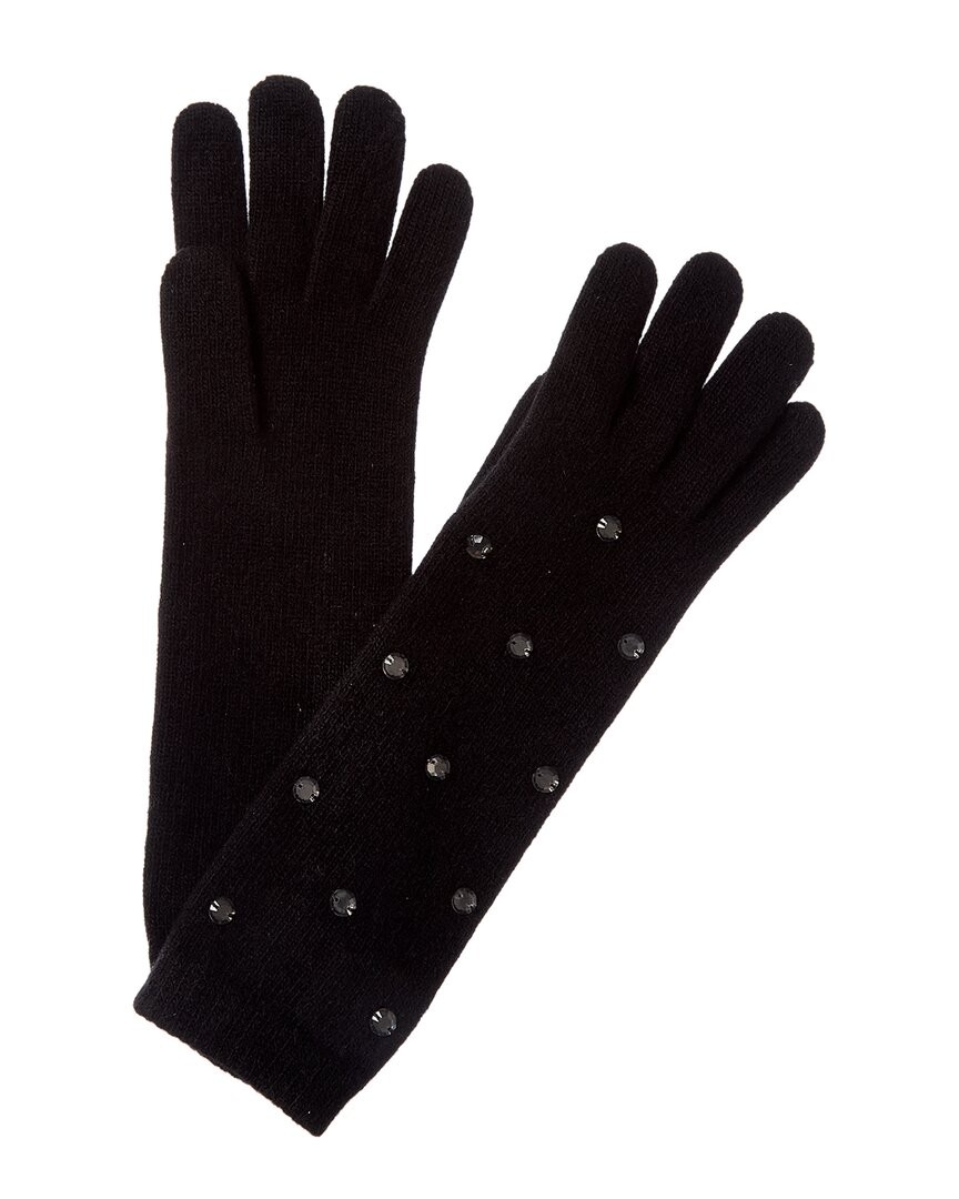 Portolano Scattered Stones Cashmere Gloves Women's Black