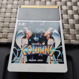 Columns W/Case Manual PC Engine Hu Card Retro Used Game Very Good NTSC-J Japan