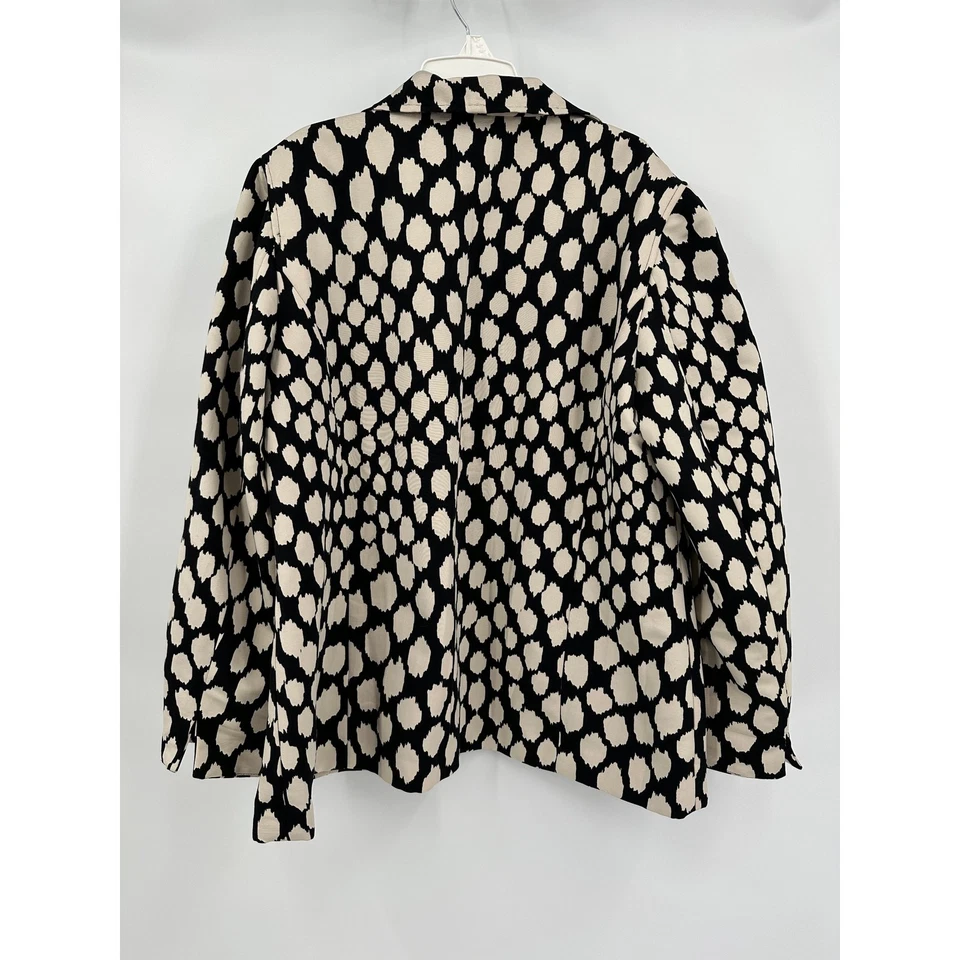Chaqueta para mujer Chicos talla 3 US XL negra blanca lunares estampado gráfico declaración  Foto 2 de 4
