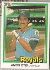 AMOS OTIS 1981 Donruss #104. ROYALS