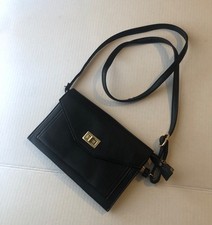 Borsa donna tracolla colore nero chiusura borsello GS1D24