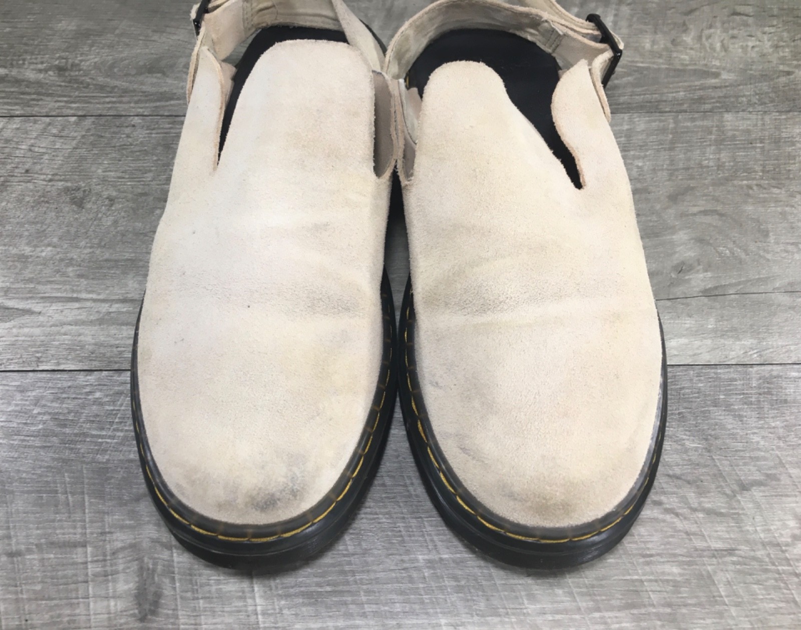 Dr. Doc Martens Carlson Suede Casual Slingback Tan Slip On Mules Shoes Womens 9 image 4