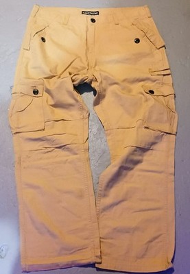 RARE Grail Rocawear Hip Hop Classic Fit Khaki Utility Cargo Pants Men s Size 40