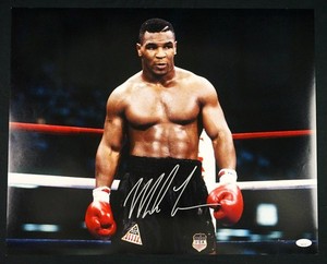 Mike Tyson Autograph Signed 16x20 Boxing Photo AUTO w/ JSA COA