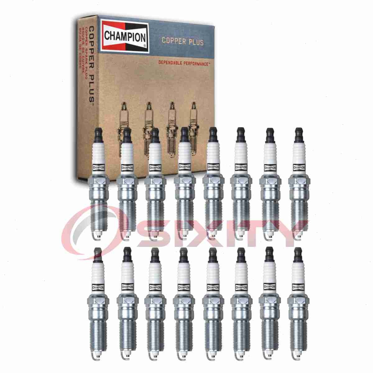 16 pc Champion Copper Plus Spark Plugs for 2006-2008 Dodge Charger 5.7L V8 rv