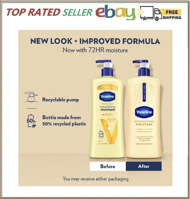 NEW Vaseline Intensive Care Nourishing Moisture Lotion, 32 oz FREE SHIPPING 
