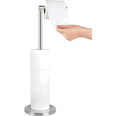 Toilettenpapierständer Edelstahl Freistehend Rutschfest Poliert 55,9l X 16,5b Cm