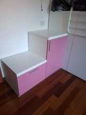 Letto singolo a soppalco con materasso