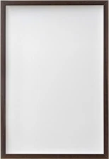 16x32 Shadow Box Brown Walnut Finish Solid Wood Display Frame | 0.875 Inch Mould