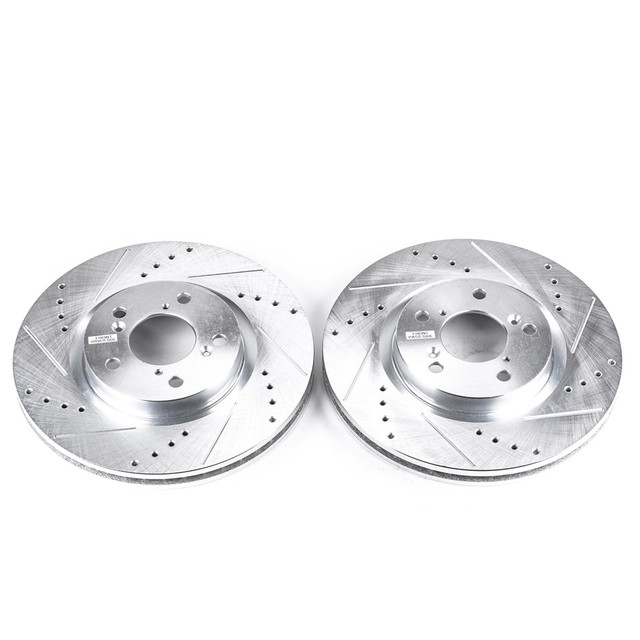 Power Stop Evolution Drilled Slotted Rotor
