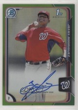 2015 Bowman Chrome Prospects Green Refractor 44/99 Jefry Rodriguez Auto 03hd