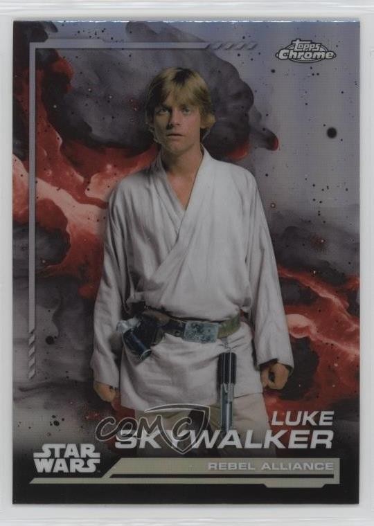 2024 Topps Chrome Star Wars Rainbow Refractor Luke Skywalker #104 02l5