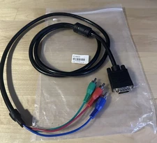 VGA to 3-RCA RGB Component Video Cable For TV Monitor Projector 3 ft - New