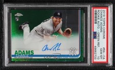 2019 Chrome Rookie Green Refractor 57/99 Chance Adams PSA 10 GEM MT Auto 0xr7