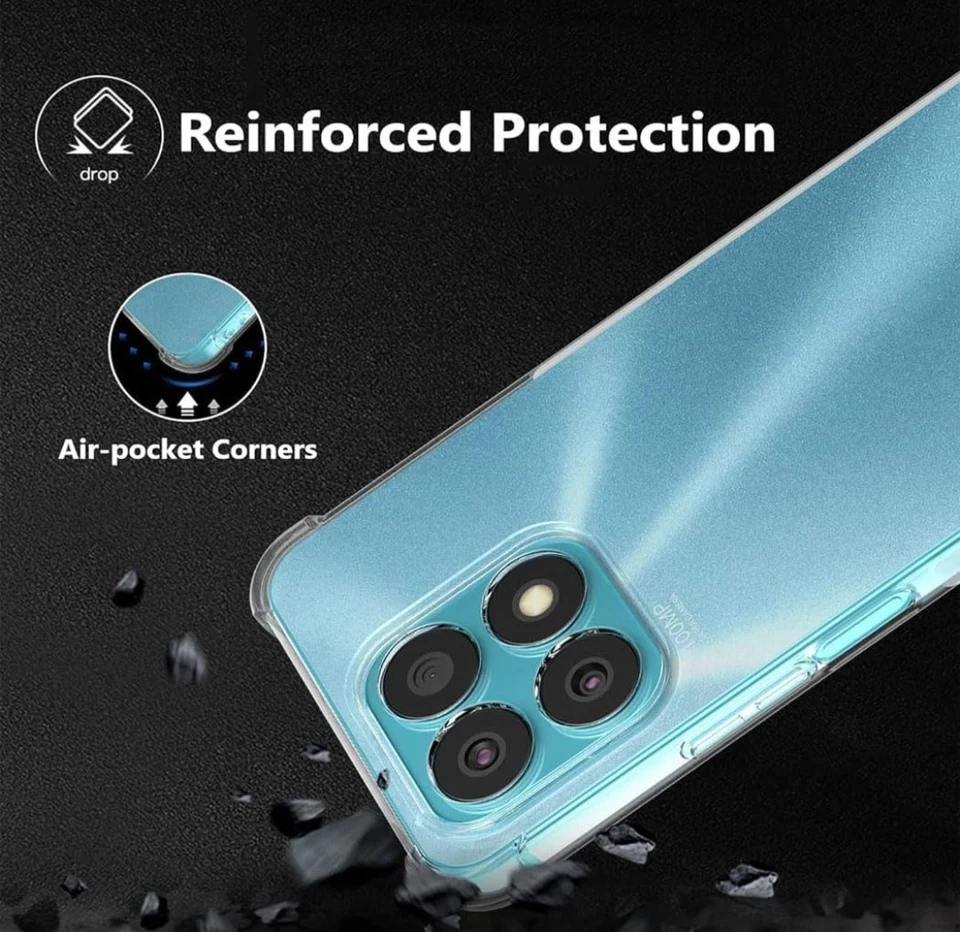 Funda Honor X8a Absorbente de Golpes Transparente Delgada Transparente Gel Transparente Estuche Cubierta Foto 2 de 4