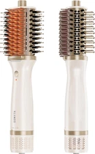 Upgraded 2-In-1 Blow Dryer Brush with Heated Comb - Volumizer Hair Dryer Brush f