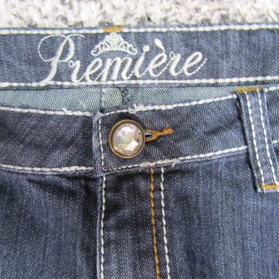Premiere Jeans Denim Embellished Back Pockets Womens 13/14 Inseam 32
