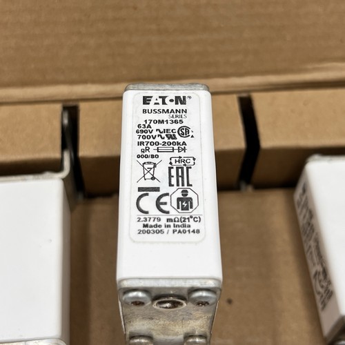 Lot Of 5 Original Eaton Bussmann 170M1365 63A 690V Power Module Fuse | eBay