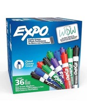 EXPO LOW ODOR DRY ERASE MARKERS, ASSORTED COL...