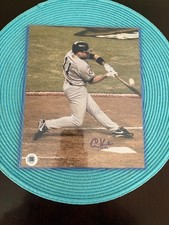 chuck knoblauch 8x10 autographed potograph Cert #013518